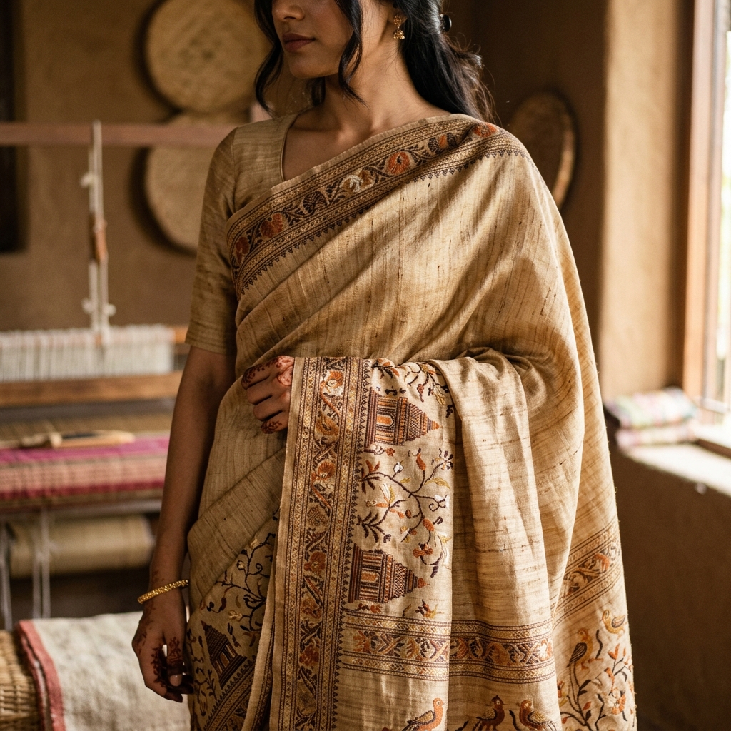 Tussar Silk Saree